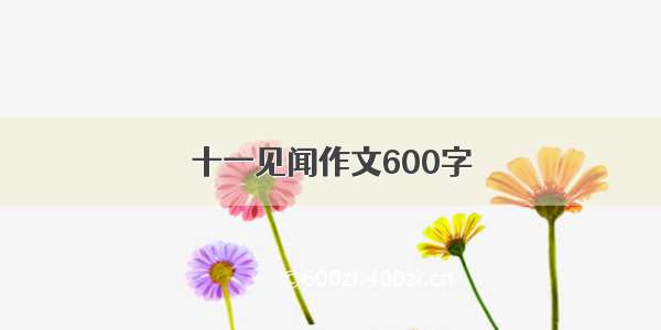 十一见闻作文600字