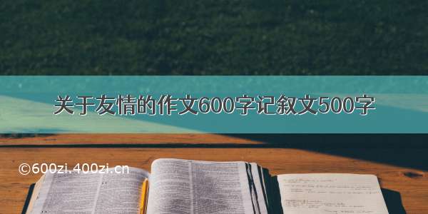 关于友情的作文600字记叙文500字