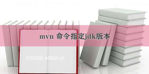 mvn 命令指定jdk版本