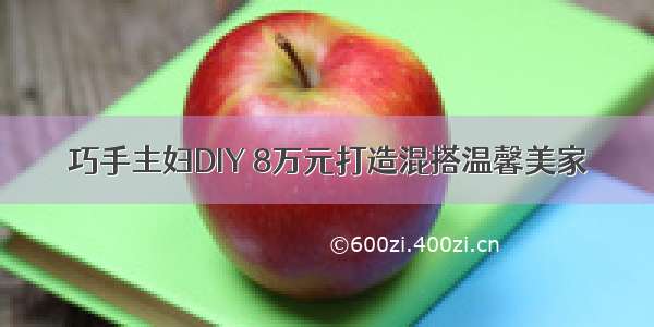 巧手主妇DIY 8万元打造混搭温馨美家