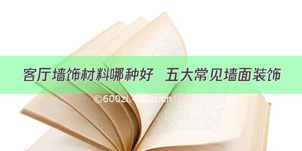 客厅墙饰材料哪种好  五大常见墙面装饰
