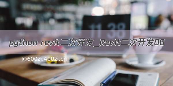 python revit二次开发_Revit二次开发06