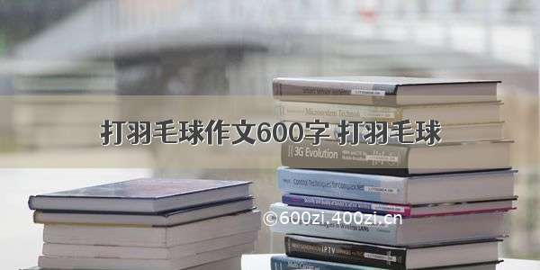 打羽毛球作文600字 打羽毛球