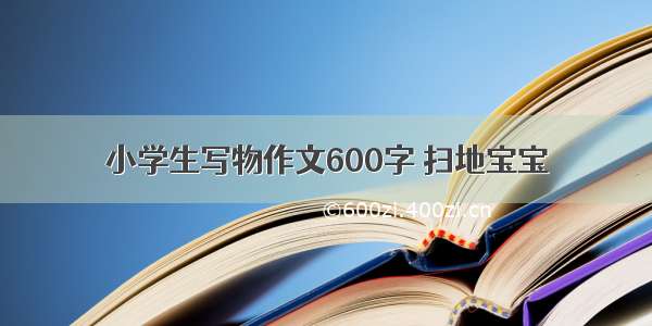 小学生写物作文600字 扫地宝宝