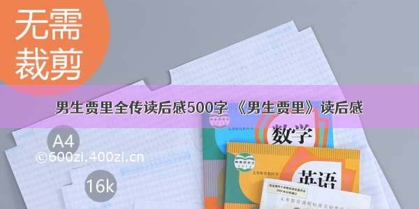 男生贾里全传读后感500字 《男生贾里》读后感