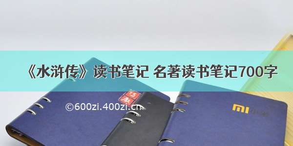 《水浒传》读书笔记 名著读书笔记700字