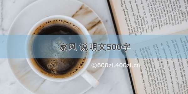 家风 说明文500字