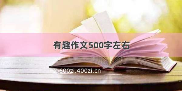 有趣作文500字左右