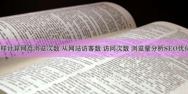 html怎样计算网页浏览次数 从网站访客数 访问次数 浏览量分析SEO优化效果...