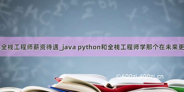 python全栈工程师薪资待遇_java python和全栈工程师学那个在未来更有前途？