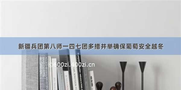 新疆兵团第八师一四七团多措并举确保葡萄安全越冬