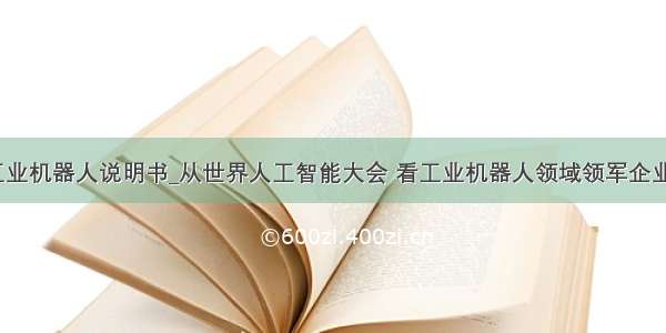 图灵工业机器人说明书_从世界人工智能大会 看工业机器人领域领军企业布局...