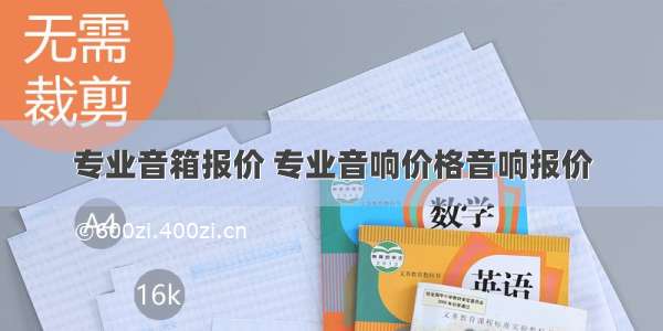 专业音箱报价 专业音响价格音响报价