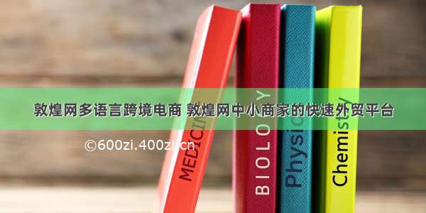 敦煌网多语言跨境电商 敦煌网中小商家的快速外贸平台