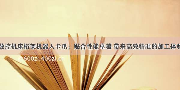 数控机床桁架机器人卡爪：贴合性能卓越 带来高效精准的加工体验