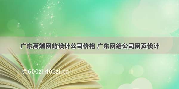 广东高端网站设计公司价格 广东网络公司网页设计