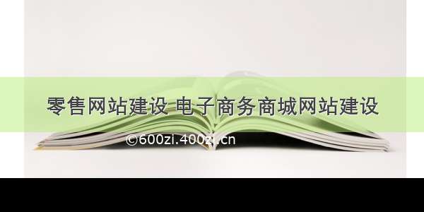 零售网站建设 电子商务商城网站建设