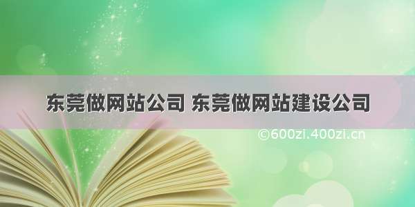 东莞做网站公司 东莞做网站建设公司