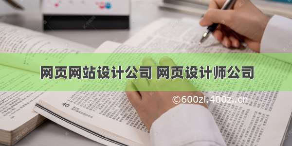 网页网站设计公司 网页设计师公司