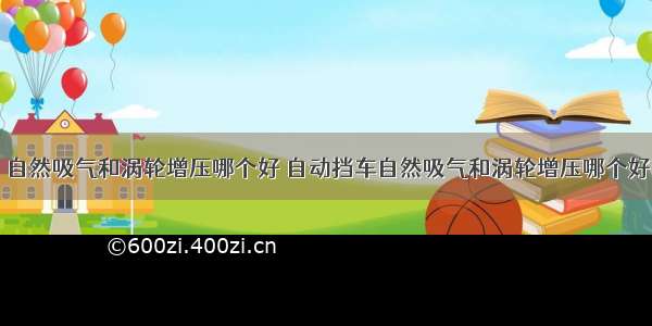 自然吸气和涡轮增压哪个好 自动挡车自然吸气和涡轮增压哪个好