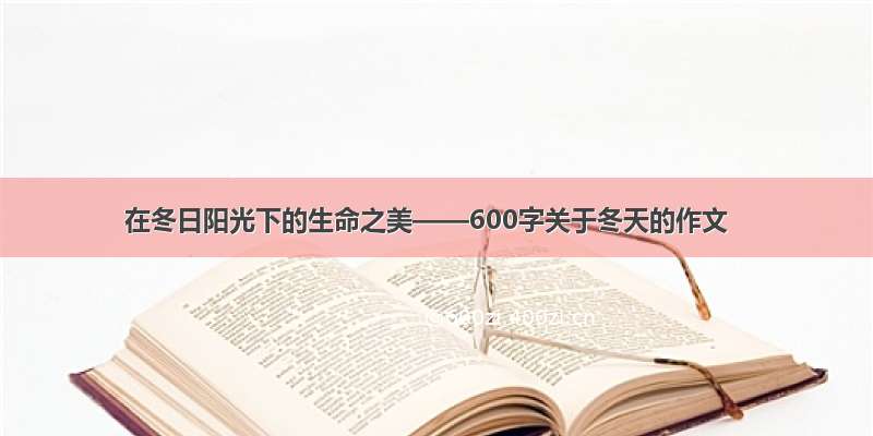 在冬日阳光下的生命之美——600字关于冬天的作文