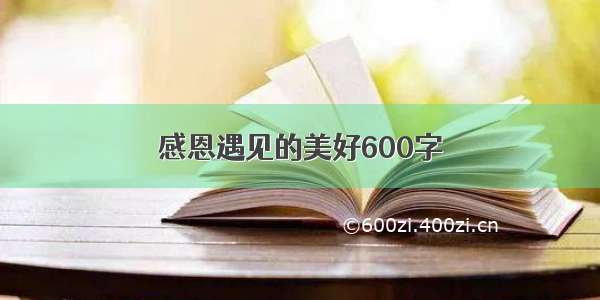 感恩遇见的美好600字