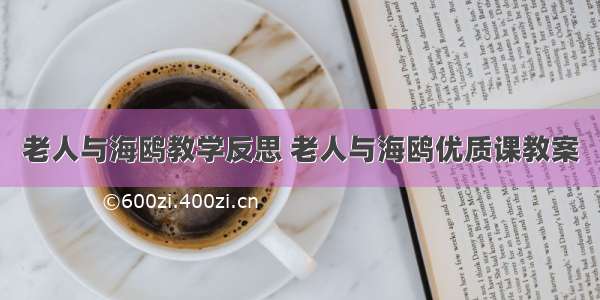 老人与海鸥教学反思 老人与海鸥优质课教案