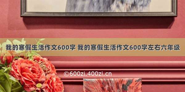 我的寒假生活作文600字 我的寒假生活作文600字左右六年级