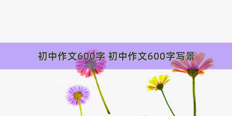 初中作文600字 初中作文600字写景