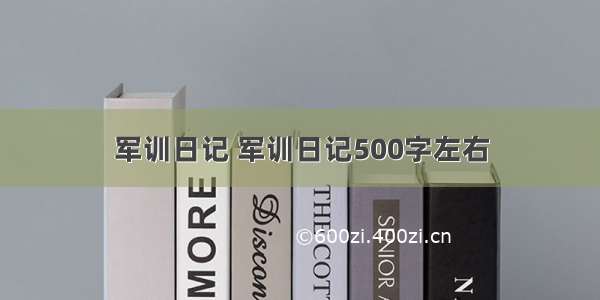 军训日记 军训日记500字左右