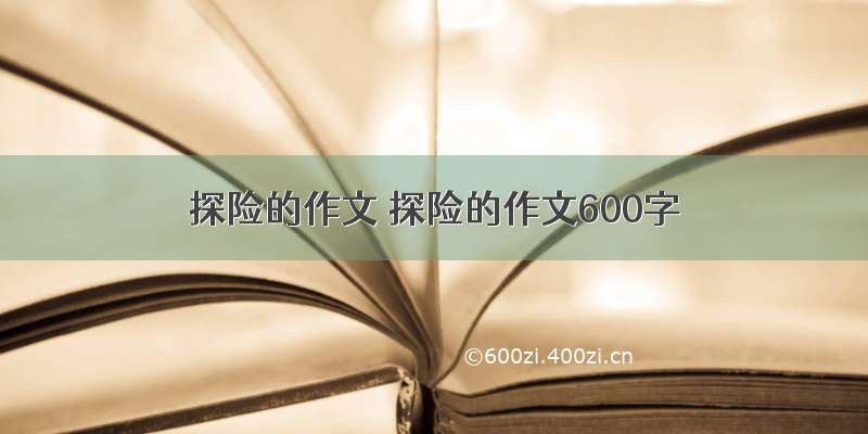 探险的作文 探险的作文600字