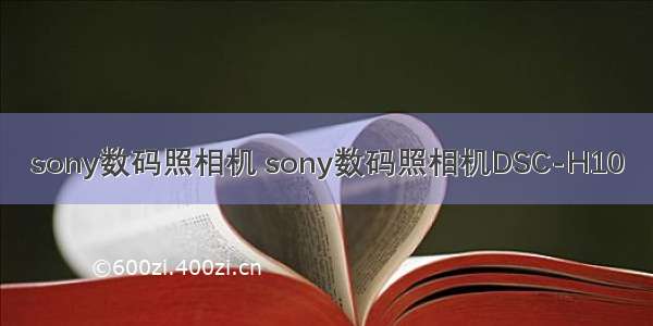 sony数码照相机 sony数码照相机DSC-H10