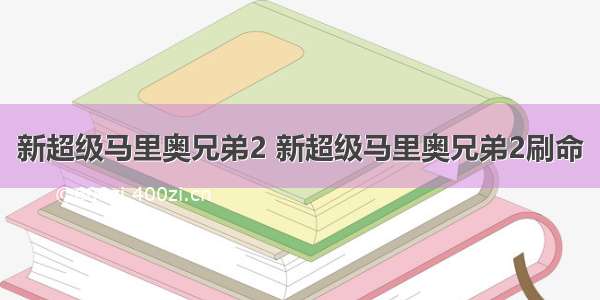 新超级马里奥兄弟2 新超级马里奥兄弟2刷命