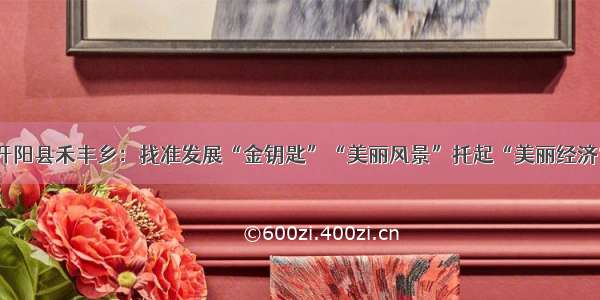 开阳县禾丰乡：找准发展“金钥匙”“美丽风景”托起“美丽经济”