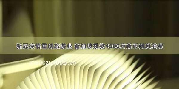 新冠疫情重创旅游业 新加坡拨款4500万新币刺激消费