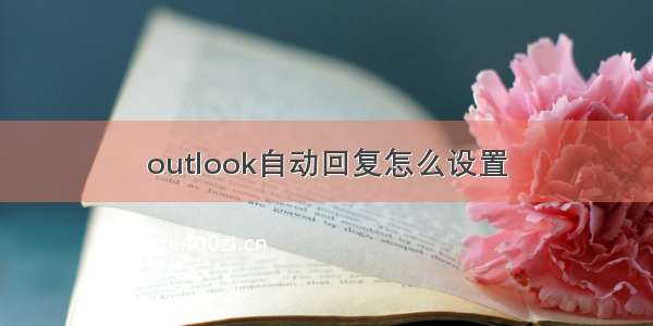 outlook自动回复怎么设置