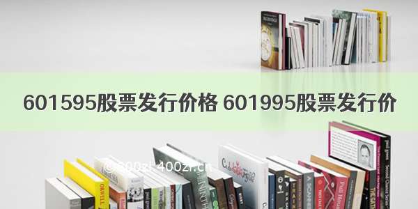 601595股票发行价格 601995股票发行价