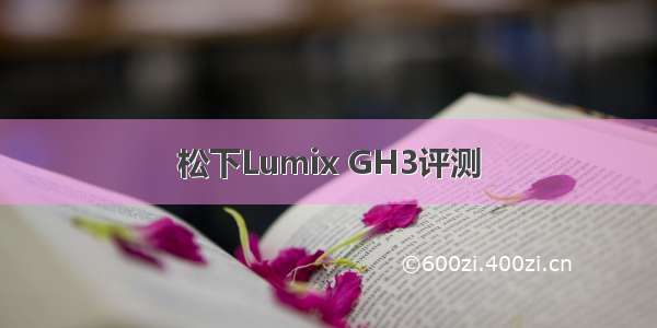 松下Lumix GH3评测