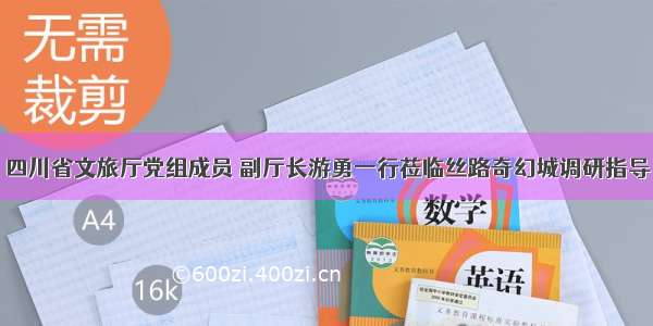 四川省文旅厅党组成员 副厅长游勇一行莅临丝路奇幻城调研指导