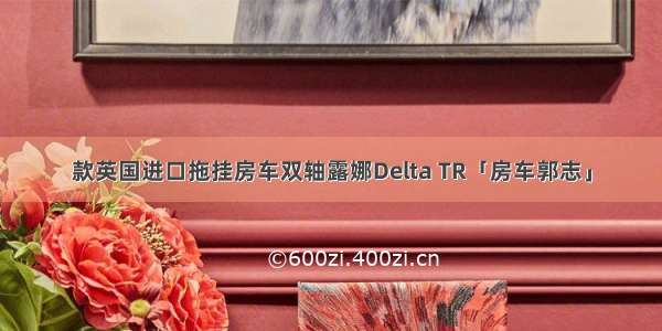 款英国进口拖挂房车双轴露娜Delta TR「房车郭志」