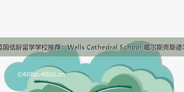 英国低龄留学学校推荐：Wells Cathedral School 威尔斯克斯德尔