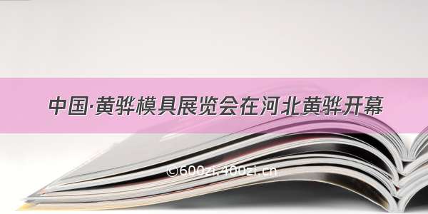 中国·黄骅模具展览会在河北黄骅开幕