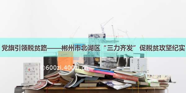 党旗引领脱贫路——郴州市北湖区“三力齐发”促脱贫攻坚纪实