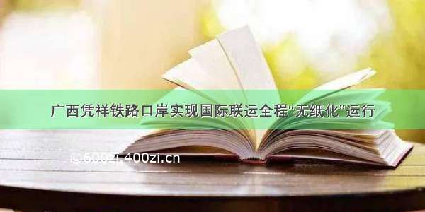 广西凭祥铁路口岸实现国际联运全程“无纸化”运行