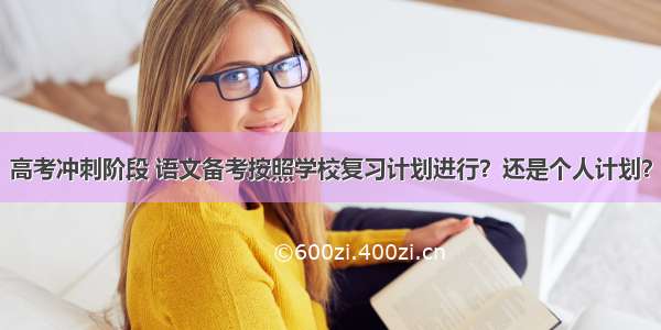 高考冲刺阶段 语文备考按照学校复习计划进行？还是个人计划？