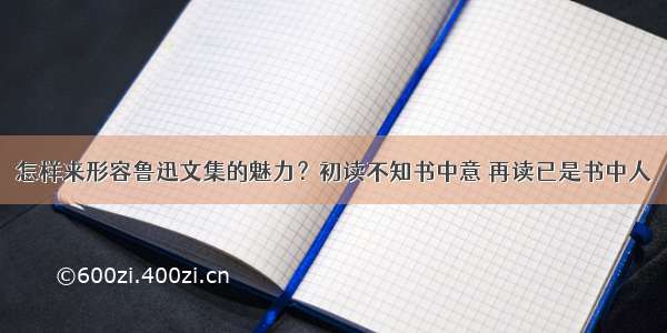 怎样来形容鲁迅文集的魅力？初读不知书中意 再读已是书中人