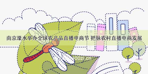 南京溧水举办全球农产品直播电商节 把脉农村直播电商发展