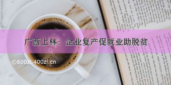 广西上林：企业复产促就业助脱贫