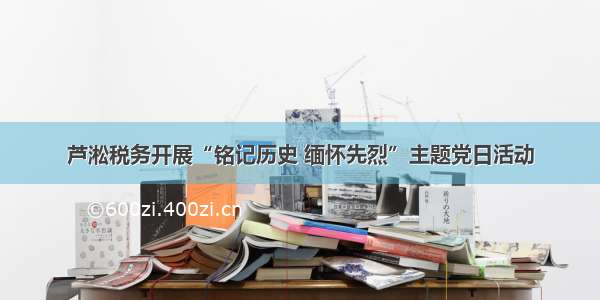 芦淞税务开展“铭记历史 缅怀先烈”主题党日活动