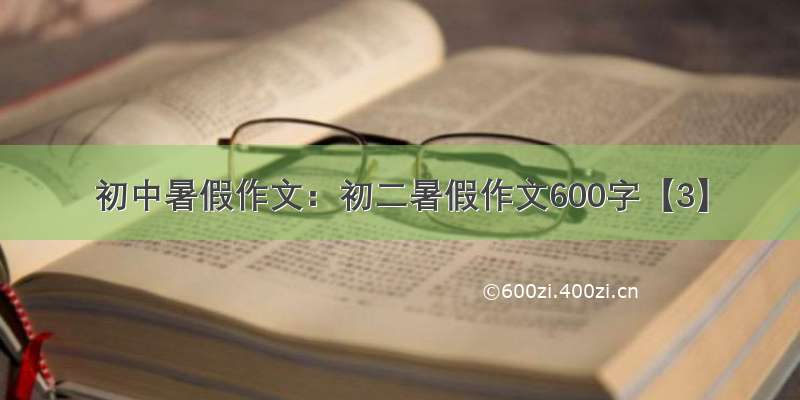 初中暑假作文：初二暑假作文600字【3】